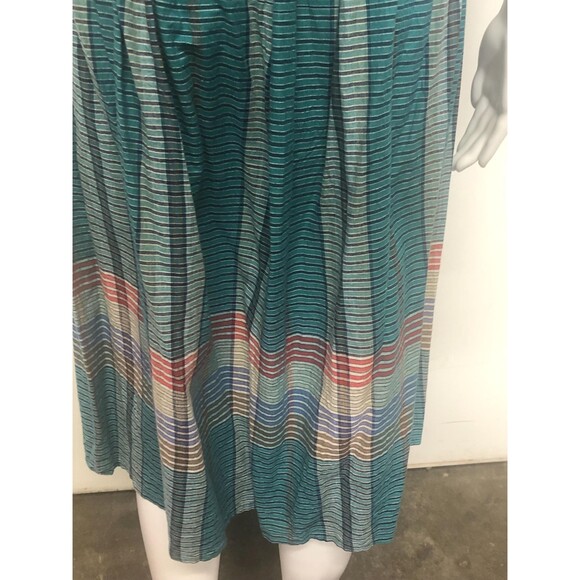 1970s-1980s MS.CHAUS Plaid Halter Collared Adjustable WRAP Dress W/Pockets. XS - Picture 7 of 10